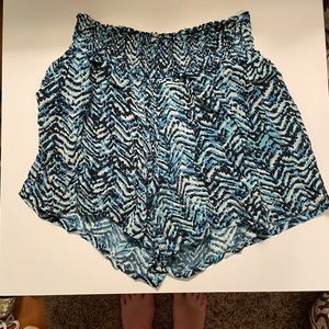 Tolani Printed Shorts with Pockets, Elastic Waist